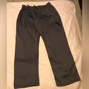Under Armour Grey Warm Up Pants Boys Size Youth X Large